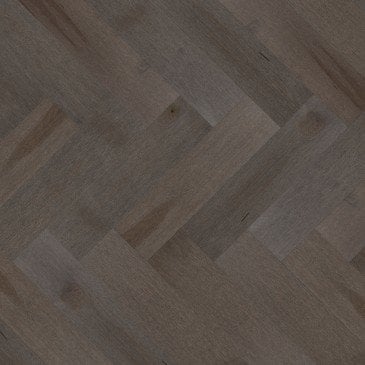 Brown Maple Hardwood flooring / Charcoal Mirage Herringbone
