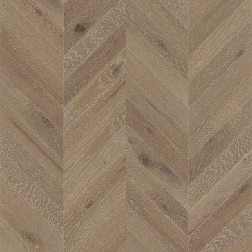 Beige White Oak Hardwood flooring / Sand Castle Mirage Chevron