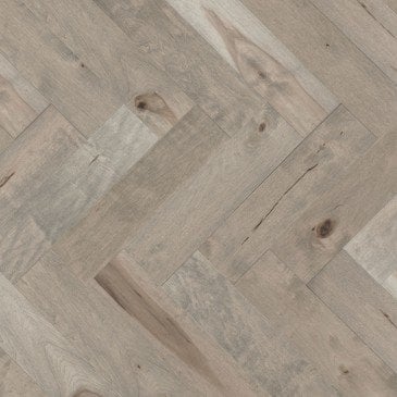 Beige Maple Hardwood flooring / Gelato Mirage Herringbone
