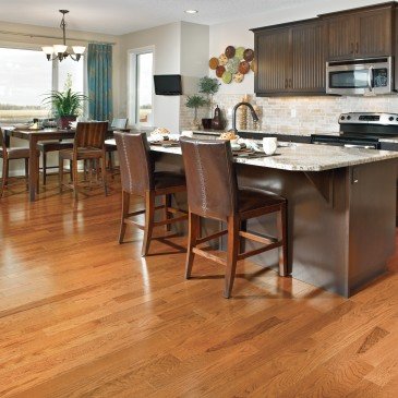Orange Red Oak Hardwood flooring / Nevada Mirage Herringbone / Inspiration