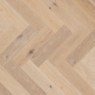 White White Oak Hardwood flooring / Carousel Mirage Herringbone