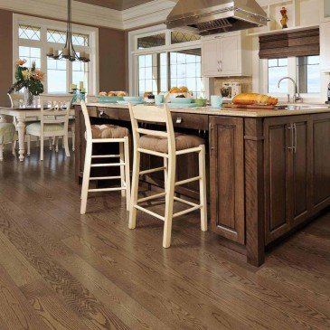 Brown Red Oak Hardwood flooring / Savanna Mirage Herringbone / Inspiration