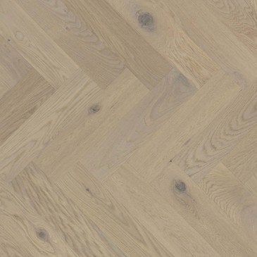 Beige White Oak Hardwood flooring / Grace Mirage Herringbone