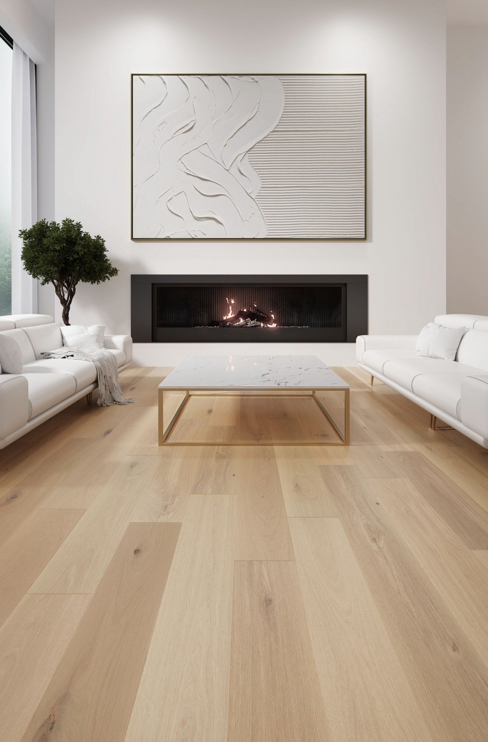 White Oak White Mist Character Brushed