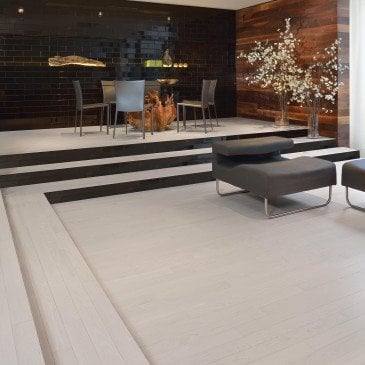 White Red Oak Hardwood flooring / Nordic Mirage Herringbone