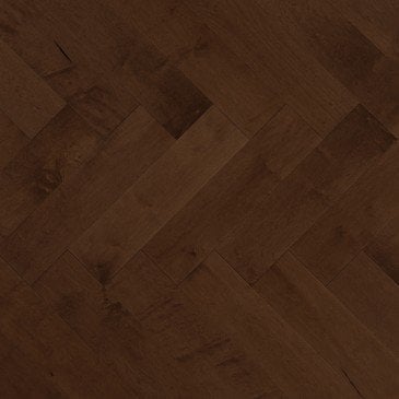 Brown Maple Hardwood flooring / Havana Mirage Herringbone