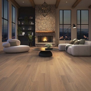Golden Oak Hardwood flooring / Sanibel Mirage Herringbone
