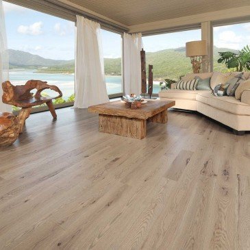 Beige Red Oak Hardwood flooring / Château Mirage Herringbone / Inspiration