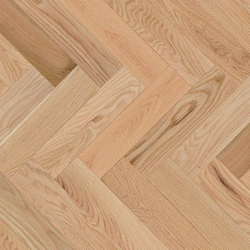 Natural Red Oak Hardwood flooring / Natural Mirage Herringbone
