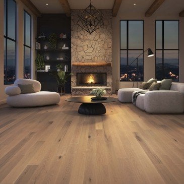 Golden Oak Hardwood flooring / Sanibel Mirage Herringbone