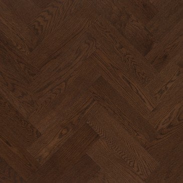 Brown Red Oak Hardwood flooring / Havana Mirage Herringbone