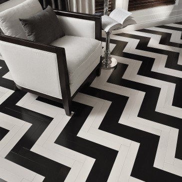 White Maple Hardwood flooring / Nordic Mirage Herringbone / Inspiration