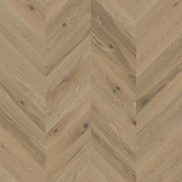 Beige White Oak Hardwood flooring / Hula Hoop Mirage Chevron