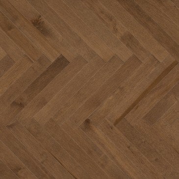 Brown Maple Hardwood flooring / Savanna Mirage Herringbone