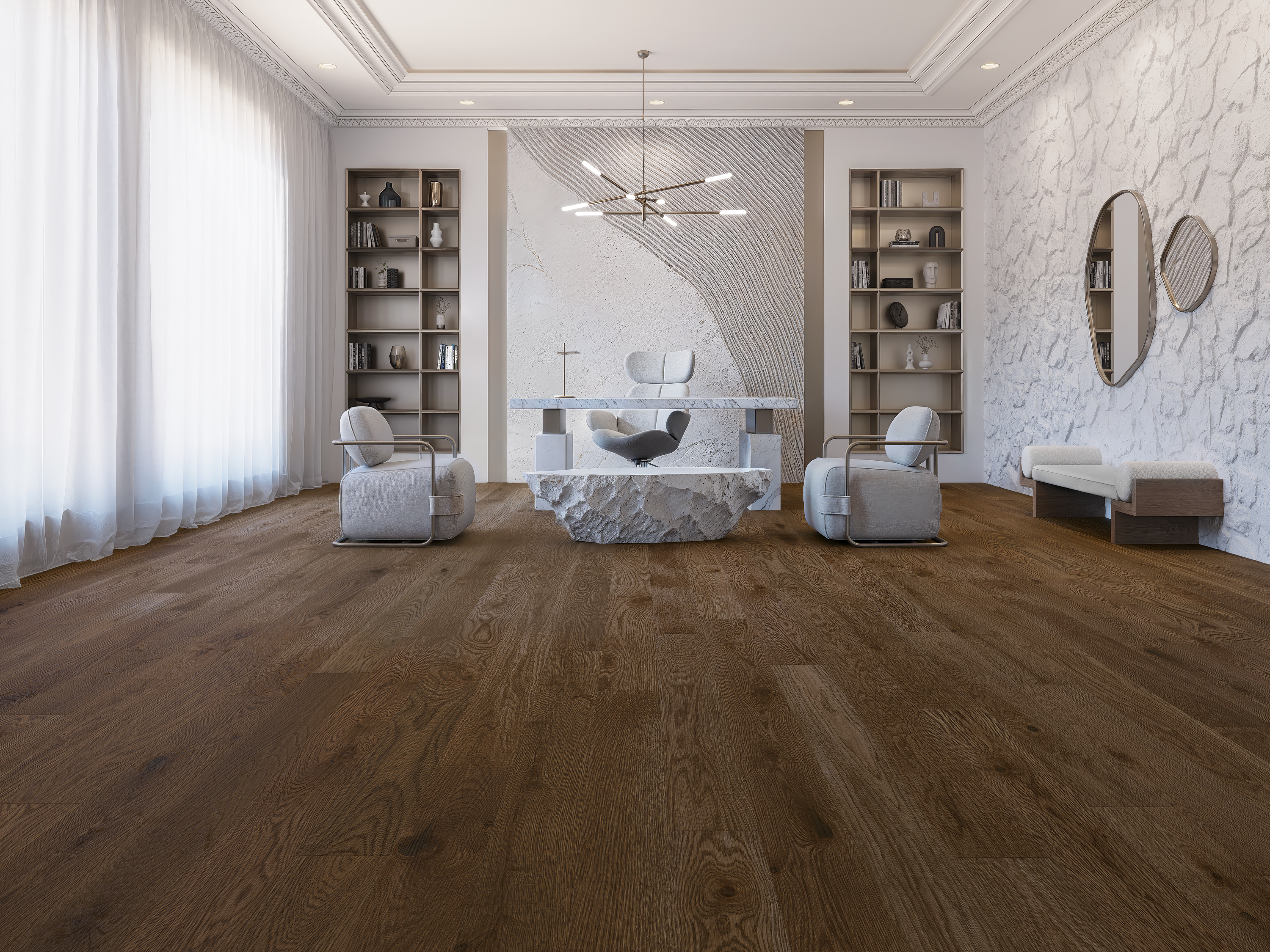 White Oak Sailing Stone Brushed DuraMatt® - Ambience image