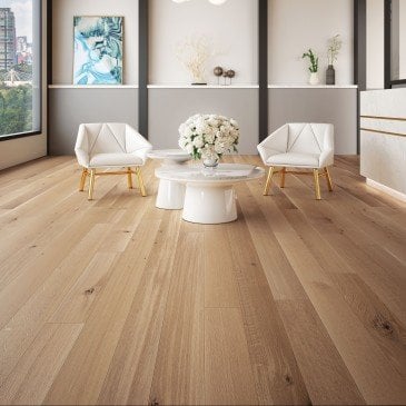 Natural White Oak Hardwood flooring / Natural Mirage Natural