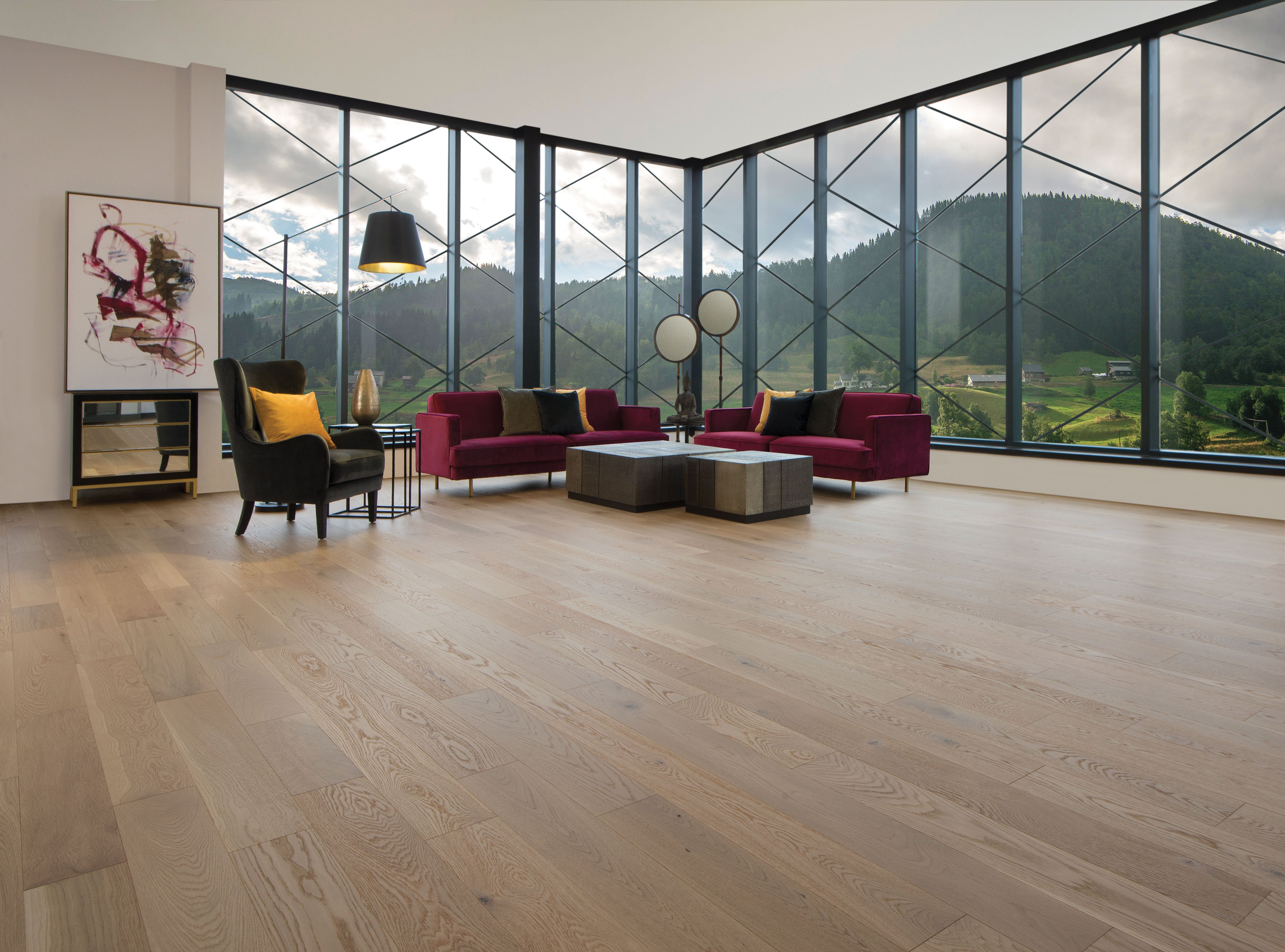 White Oak Natural Character Brushed - Ambience image