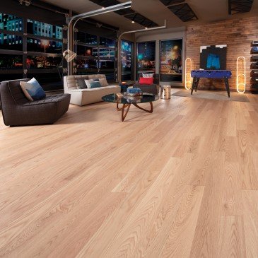 Natural Red Oak Hardwood flooring / Natural Mirage Herringbone / Inspiration