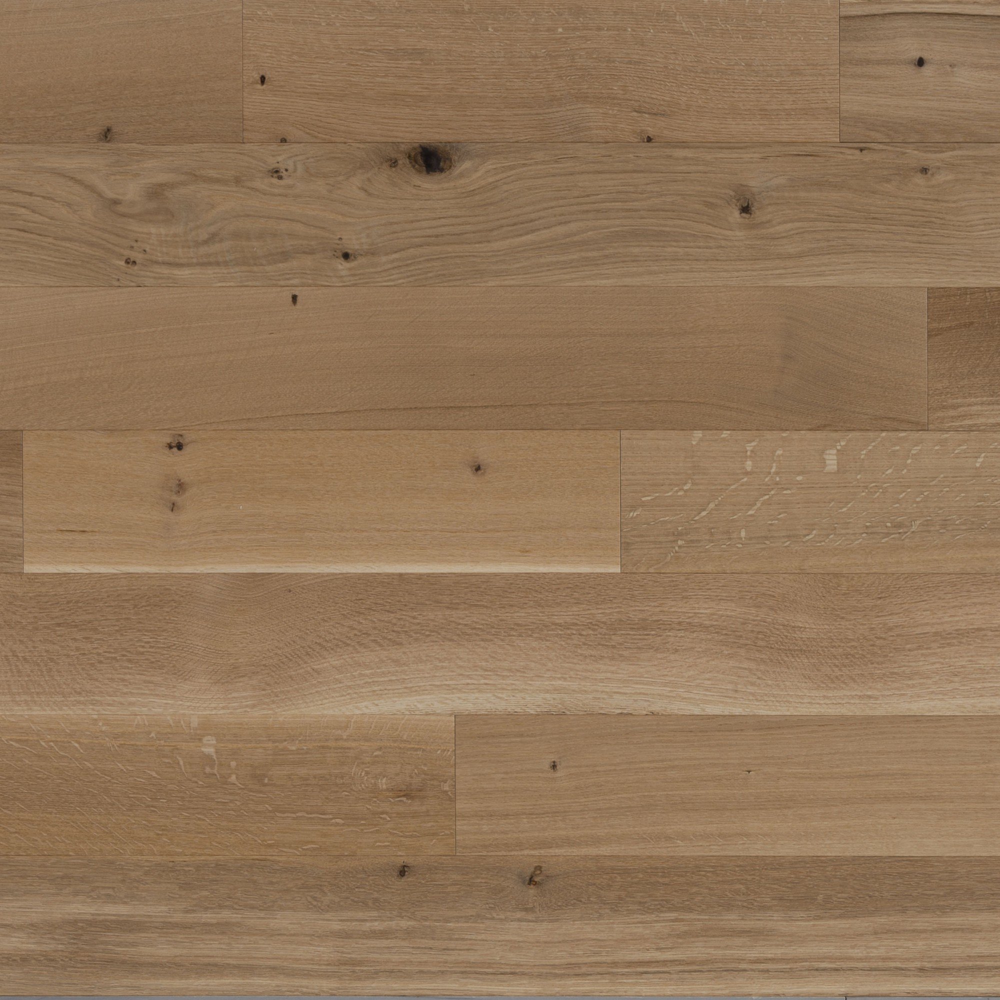 Chêne blanc Naturel R&Q Brossé DuraMatt® - Image plancher