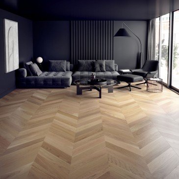 Chevron - White Oak Natural Exclusive Brushed