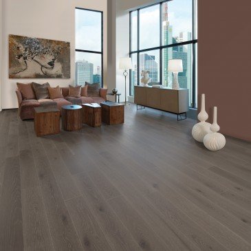 Grey White Oak Hardwood flooring / Roller Coaster Mirage Herringbone / Inspiration