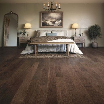 Brown Oak Hardwood flooring / Hermosa Mirage Herringbone
