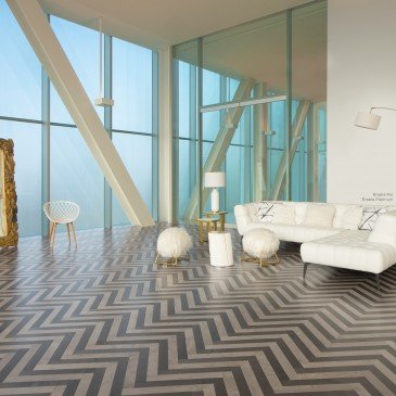 Brown Maple Hardwood flooring / Platinum Mirage Herringbone / Inspiration